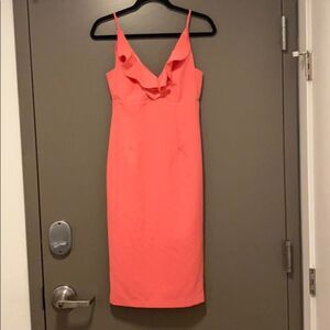 BARDOT Pink Ruffle Dress